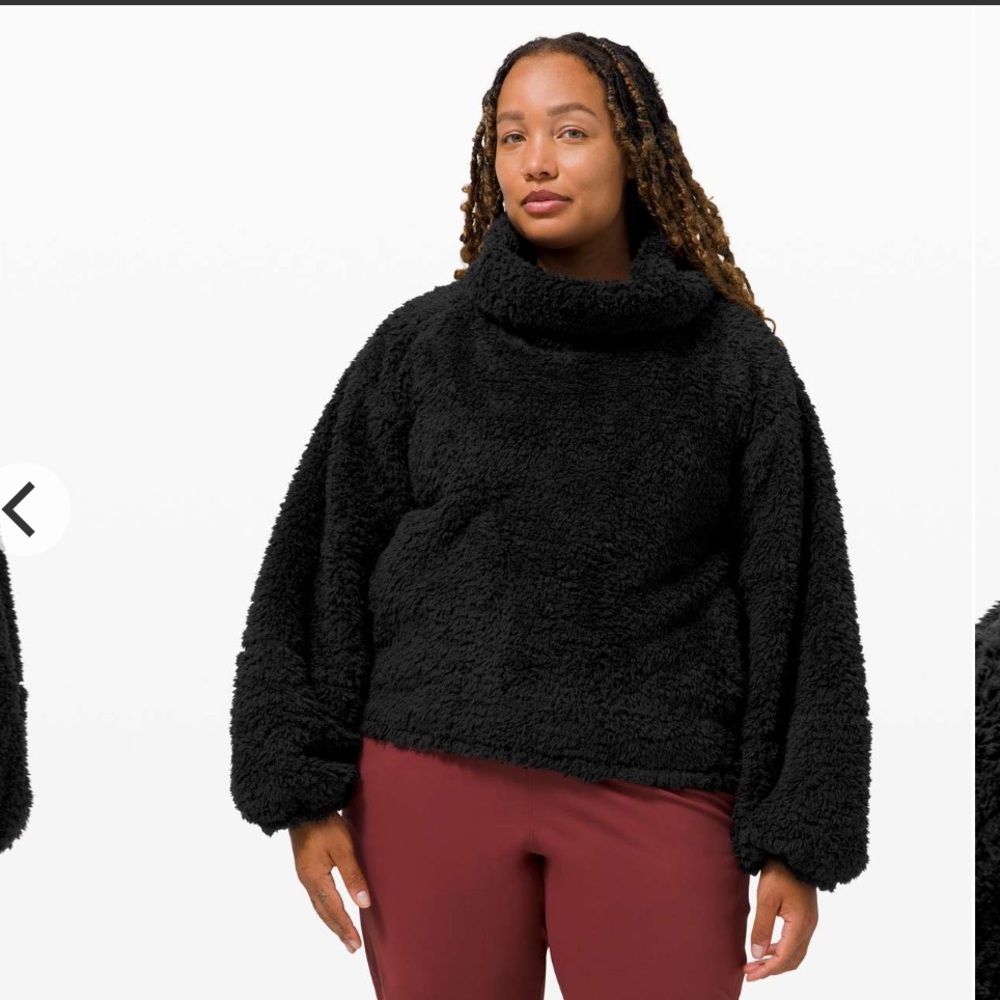 Lululemon Warm Restore Sherpa Pullover Black size M/L